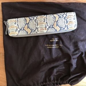 Kate Spade snakeskin clutch